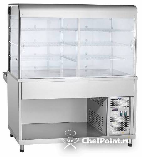 Прилавок-витрина холодильный Abat ПВВ(Н)-70КМ-С-01-НШ